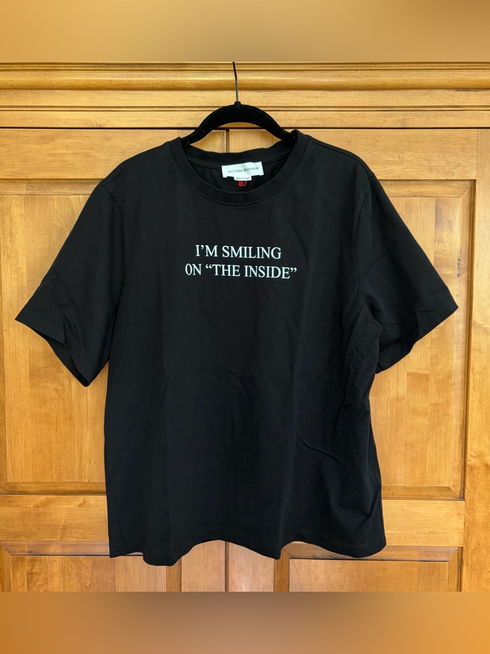 Victoria Beckham Organic Cotton Slogan T-Shirt